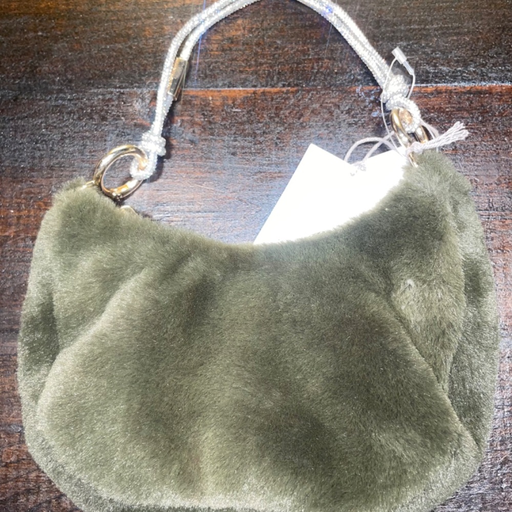 NWT A New Day Convertible Clutchette Green Soft Clutch Purse - Picture 3 of 6